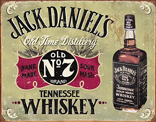 Jack Daniels - Hand Made Tin Sign 16 x 12in