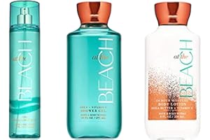 Bath & Body Works ~ Signature Collection ~ At The Beach ~ Shower Gel ~ Fine Fragrance Mist & Body Lotion ~ Trio Gift Set