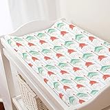 Carousel Designs Coral and Teal Arrows Changing Pad Cover - Organic 100% Cotton Change Pad Cover - Made in the USA