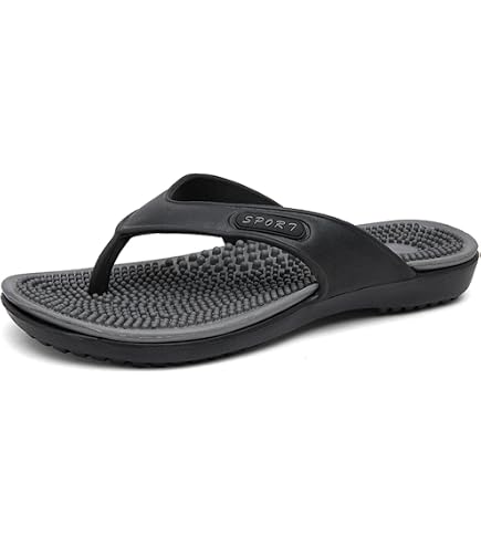 Amazon.com | Mens Flip Flops Comfort Sport Thong Sandals for 