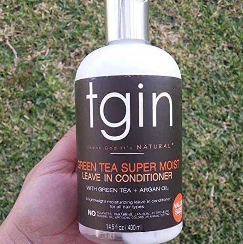 tgin Green Tea Super Moist Leave-in Conditioner for Natural Dry, Curly Hair - Moist Collection 13 Oz, 384 ml (Pack of 1) - Image 5