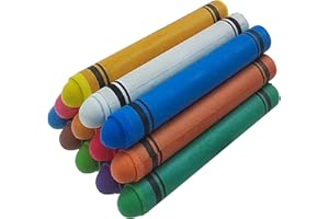 LUCKYRAIN Dustless Chalk for Kids Colored Chalk Whiteboard Art Tool for Blackboard Kids Children Drawing Writing,12PCS