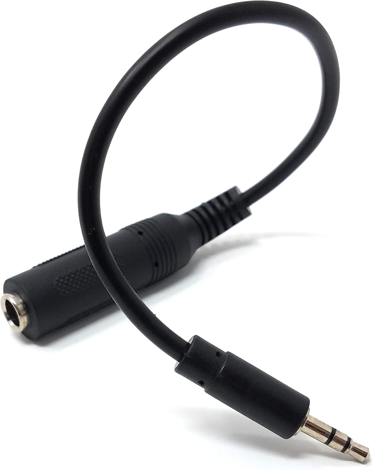 Maincore 20cm 3.5mm Jack to 6.35mm Socket,Cable Adaptor Adapter Extnder, Black - Image 4