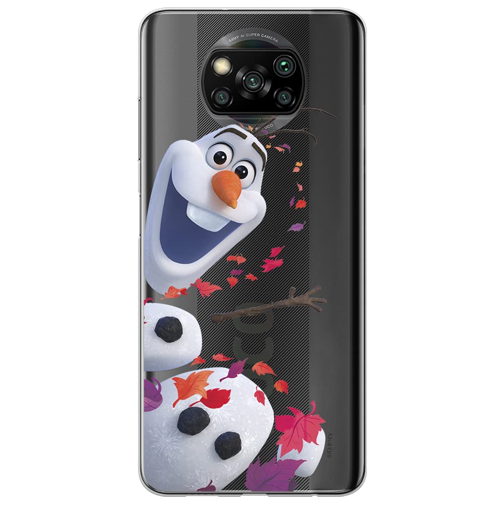 ERT GROUP mobile phone case for Xiaomi POCOPHONE X3 original and officially Licensed Disney pattern Olaf 003 optimally adapted to the shape of the mobile phone, partially transparent