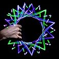GloFX 6 Led Spinning Orbit: Pure Bliss Multicolor Pattern - Flow Rave Toy