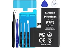 Luuzkla 18800mAh (2025 New Upgrade) Battery Compatible with iPhone 14 Pro Max, Super Capacity Battery Compatible with iPhone 14 Pro Max, with Full Tool Kits-0 Cycle High Capacity-24 Months Service
