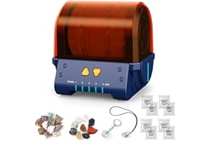 Fistone Rock Tumbler Kit - Noise-Reducing Rock Polisher for Kids & Adults | 5-Day Timer | Great STEM Gift for Young Rock Coll
