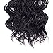 14inch 3packs Wavy Senegalese Twist Crochet Hair Curly Crochet Twist Braids Wavy Ends Synthetic Twist Braiding Hair Extensions (1b)