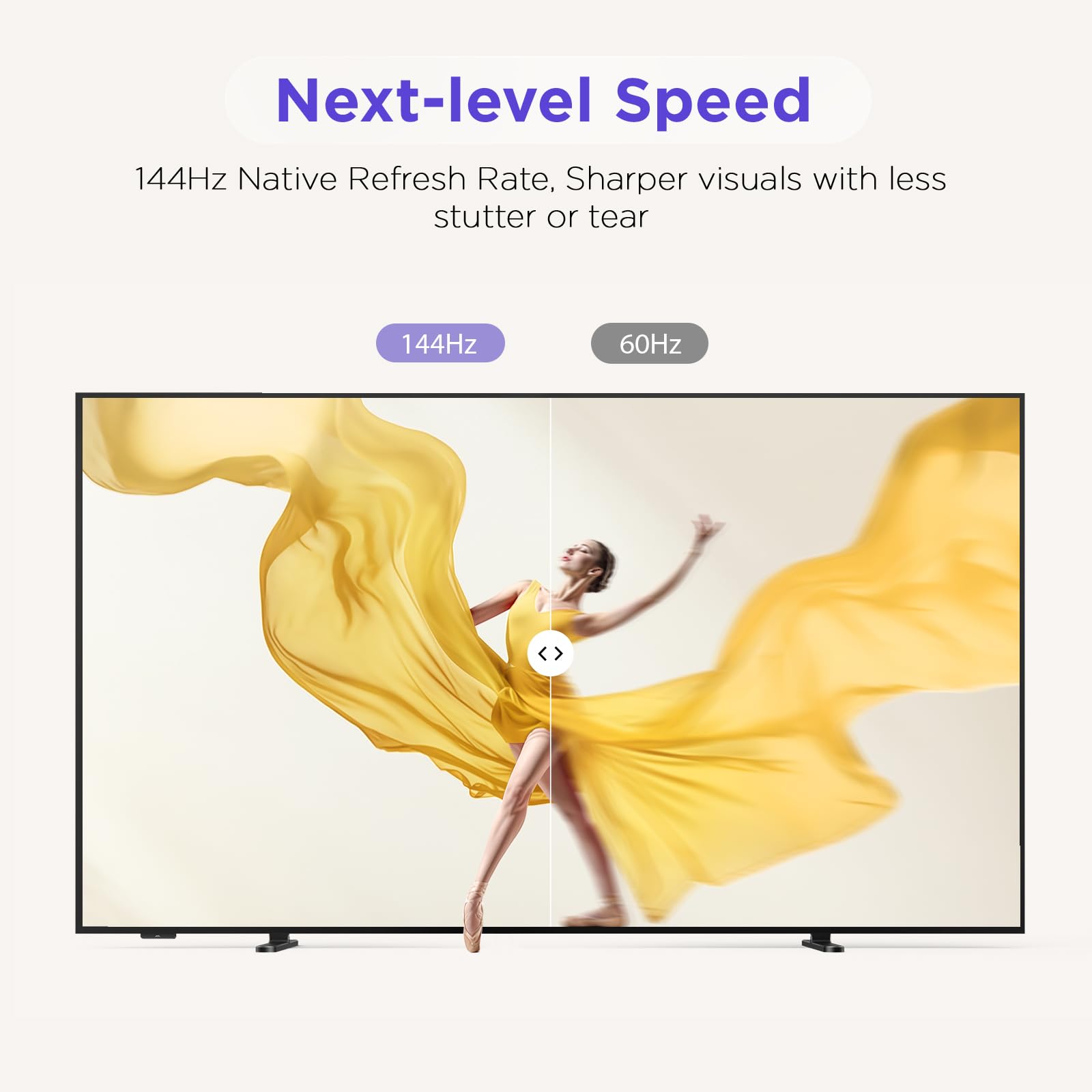 iFFALCON 55-Inch Class QLED 4K Smart TV, Ultra-Slim Picture Frame TV, Art Mode w/AI Art, 144Hz, HDR, Wide Color Gamut, Dolby Vision IQ, Dolby Atmos, Google Assistant Voice Remote(55F75, 2025 Model)