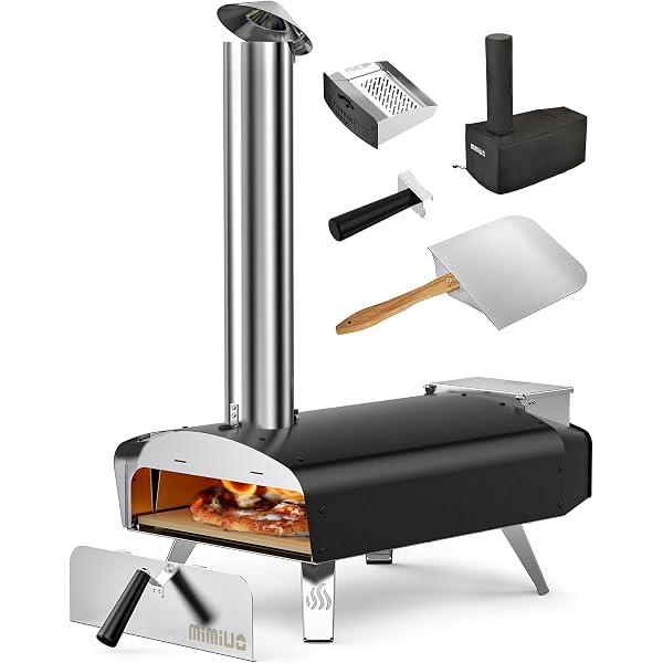 Amazon.com: GYBER Henson Outdoor Pizza Oven Portable 12 Stainless Steel  Backyard Grill Wood Pellet and Charcoal Fired Pizza Maker for Outdoor  Garden or Camping Cooking with Pizza Stone, Foldable Legs : Patio,