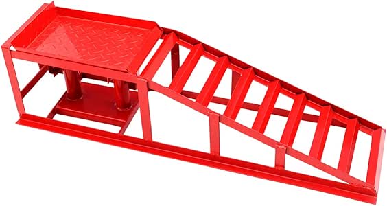 GYMAX - Rampa de 2 toneladas para Coche, par de rampas de Metal