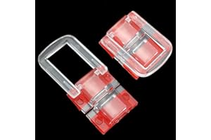 Mini Hinge Hasp FMHXG 4PCS Clear Acrylic Lock Hasp Buckles with Screws, Clear Box Hinge Latch Hasp Lock, Mini Acrylic Clasp Hasp Latch