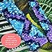 Mermaid Bracelet for Birthday Party Favors Christmas Gifts, Two-color Decorative Reversible Charm Sequins Slap Wristband Bracelet for Kids,Girls,Boys,Women (Purple-Blue, A(2 Pack))
