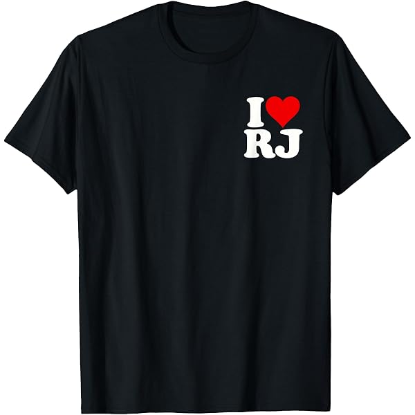Amazon.com: I LOVE HEART RJ R.J. R J INITIALS MONOGRAM NAME T
