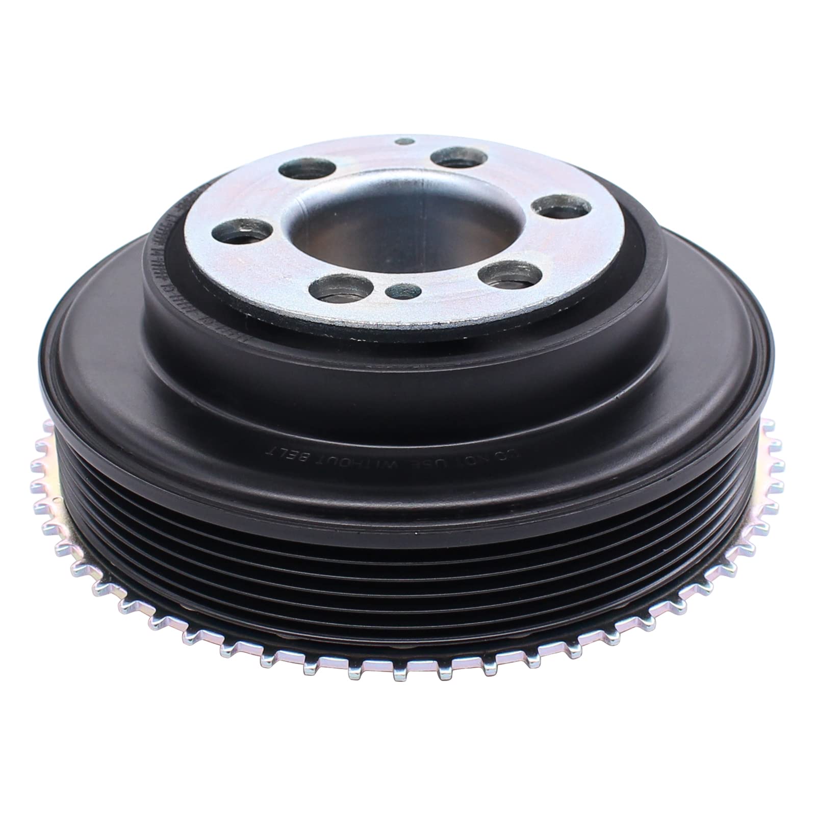 Photo 1 of NewYall Engine Harmonic Balancer Crankshaft Belt Drive Pulley for Land Rover Discovery Sport 15-19, LR2 13-15, for Range Rover Evoque 12-19, for Range Rover Sport 19, for Range Rover Velar 18-19