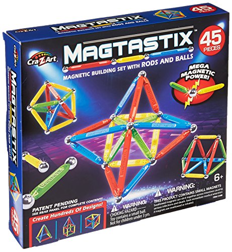 Cra-Z-Art Magtastix Balls & Rods Building Kit (45 Piece)