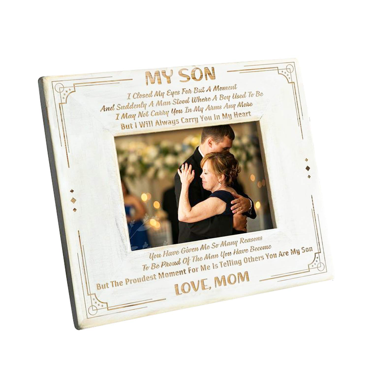 mom son picture frame