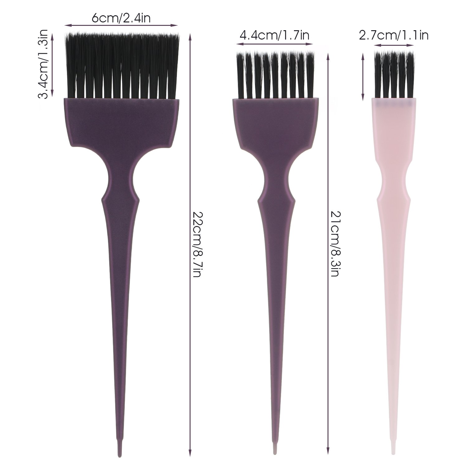 Hair Dye Brush Set, Segbeauty 6pcs Tint Brush Set Hair Coloring Brushes, Professional Hairdressing Tinting Brush Color Applicator Brush, Hair Bleach Styling Brush for Hair Dyeing Balayage : Beauty
