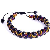TravelDanceSave Handmade Adjustable Bracelet from Colombia - Colombia Flag Colors - Black Beads and Colombian Flag Color Thread