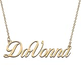 HUAN XUN Customized Custom Simple Any Name Necklace