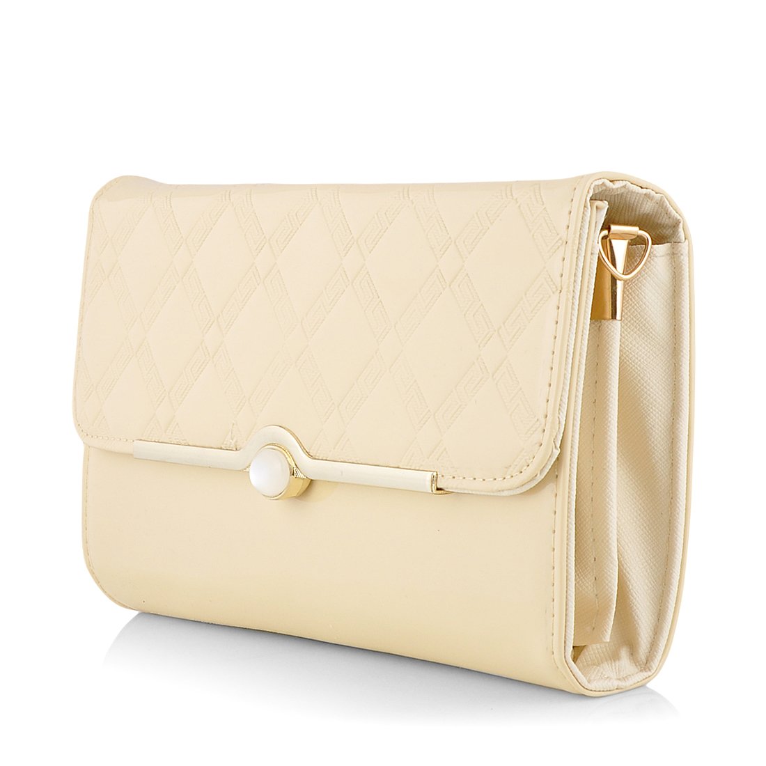 eyes language women's clutch(white,swrmel-0144)