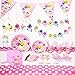 40 Pcs Baby Cute Napkins, Baby Dessert Tableware Disposable Paper Napkins for Baby Shower Kids Birthday Party Decorations Supplies (Pink)