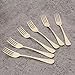 6 Piece Dinner Fork Set 7.3-inch Stainless Steel Table Forks Flatware Silverware Sets Cutlery Utensils Dinnerware Service for 6 Dishwasher Safe (Gold)