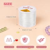 Vivifying 1mm Crystal Beading String 100m Clear for Jewelry Making view 2