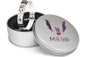 Skaisa Lionel Messi signature wristbands Football bracelet, Waterproof sports rubber bracelets, Rubber wristbands, Messi Memorial Collection Gift Box