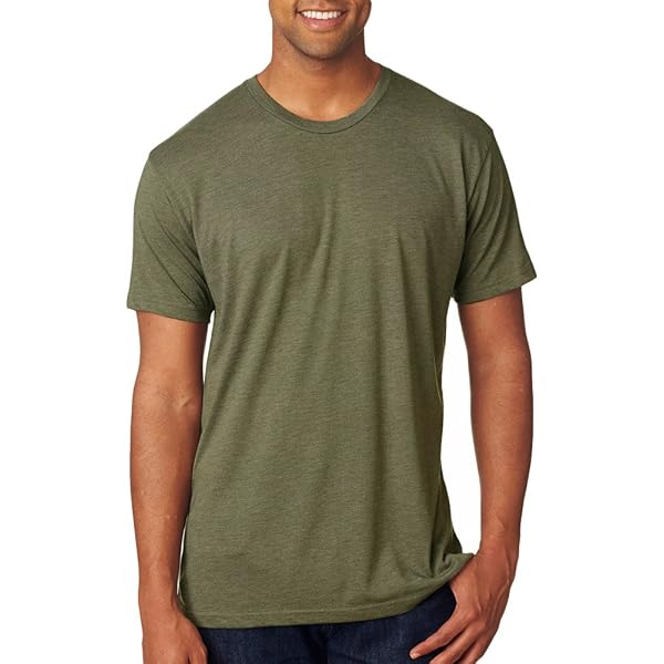 Next Level Apparel Men's Triblend Crewneck T-Shirt – Super Soft Knit Tee In Macchiato, Size Large