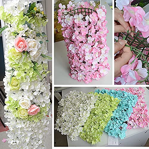 Artificial Flower Grid Panels,DIY Flowers Wall Frames,Flowers Wall