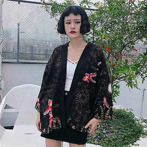 Print Kimono Cardigan Blouse Japanese Traditional Yukata Women Kimono Cosplay Costume,As Picture-18.951,L