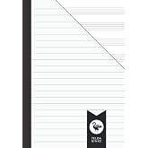 Music Workbook A5 One Side Stave One Side Lined: Music Manuscript Notebook | Exercise Book | Staves &amp; Lines | DIN A5 | 110 Pages - 55 Sheet