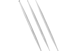 Lexziuo 3PCS Professional Stainless Steel Massage Tool, Facial Reflexology & Acupressure Pen for Face Ear Body, Muscle Pain R