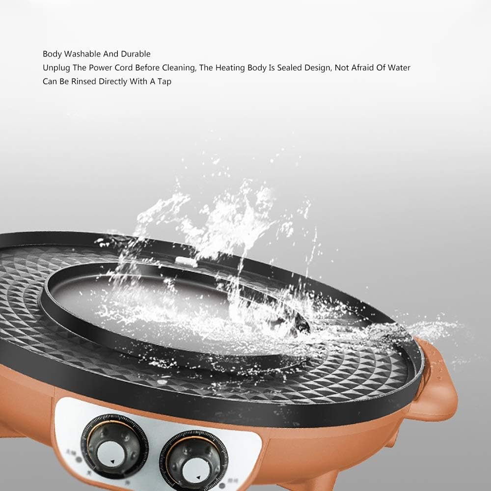 review Nologo W-XS1 Electric Grill,Washable Throughout The Body,Durable and Wear-Resistant,Can Be Fried and Roasted A Variety of Delicious,Suitable for Home Kitchen and Outdoor Barbecue,Convenient