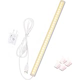 JUSJUBR - Cool White Display LED Lights, Display Case Light Bars With Memory Function, 4x12 Inch Bookshelf Lighting, LED Cabinet Lights For Bookshelf, Bookcase - View #5