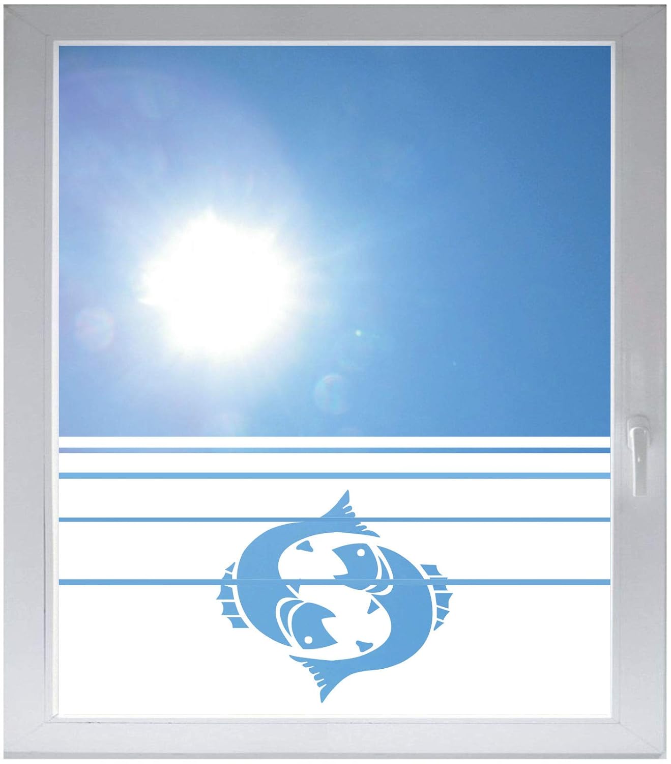 INDIGOS UG Sichtschutzfolie Glasdekorfolie Fensterfolie mit Motiv