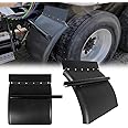 24" X 24" Pair Of Black Poly Quarter Fenders Fit For Sei Truck, Heavy - Foto 3