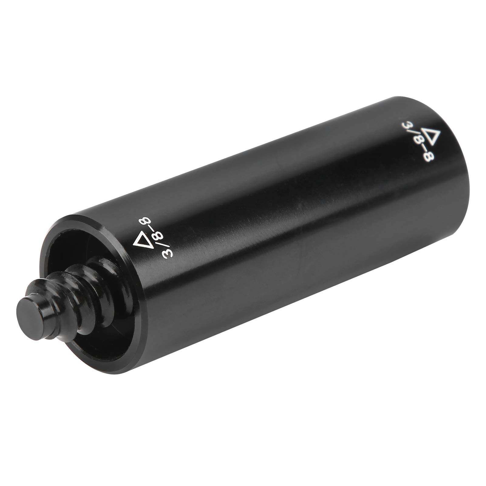 Snooker Billiard Pool Cue Extender Middle Shaft Aluminium Extender Adapter Pool Extension Cue, 3/8?8 Teeth -89