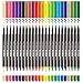 Dual Brush Pens Fine Markers - Fine Tip Drawing Markers for Coloring Books, Brush Pens for Sketching Markers, 24 Bright Colors