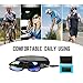 KKUP2U Polarized Sports Sunglasses for Men and Women Cycling, Baseball, Running, Riding, Golf, Fishing, TR91 Frame, 400 UV Protection Glasses -Black Blue