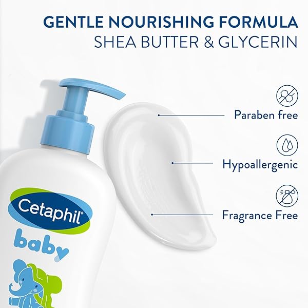 CETAPHIL BABY DAILY LOTION WITH ORGANIC CALENDULA, HYPOALLERGENIC, SWEET ALMOND & SUNFLOWER OILS,6.7 FL. OZ (PACKAGING MAY VARY)