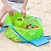 IBEET Beach Mesh Tote Bag, Beach Necessaries Children Toys Stay Away from Sand for The Beach Pool Boat, Perfect for Holding Toys Balls,Green