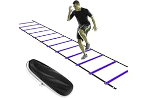 KIKILIVE Agility Ladder, Speed Agility Training Footwork Equipment 12 Rung with Carrying Bag for Sports Soccer, Football, Exe
