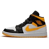 Amazon.com | Women's Jordan 1 Mid SE Utility Black/White-Gym Red DD9338 016  | Basketball