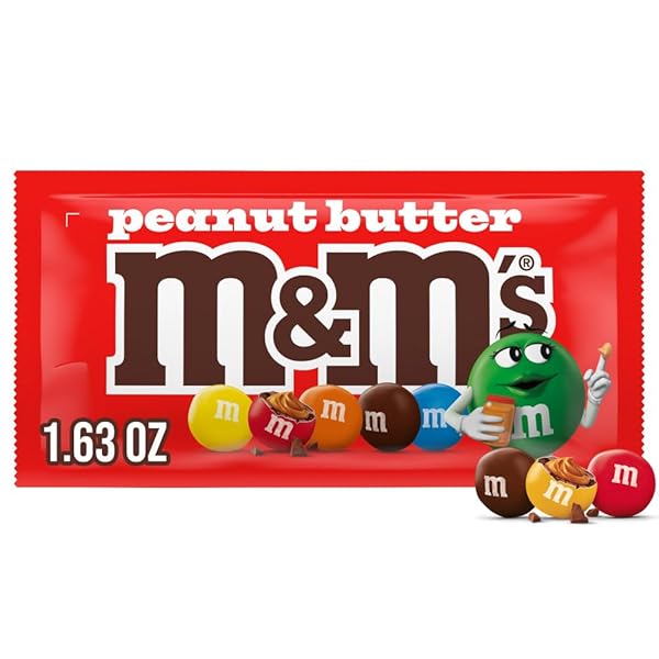 M&M’S PEANUT BUTTER CHOCOLATE CANDIES , 1.63 OZ