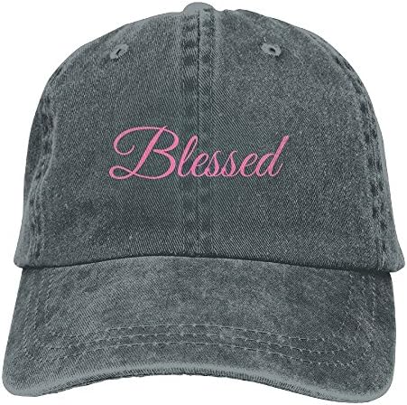 SJIEXZ Blessed Mens Buckle Strap Denim Dad Cap Beach Cricket Cap