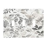 Xuejiaku Light Switch Cover Plate Gray White