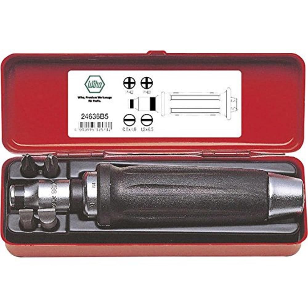 Wiha 24636B5 5/16 inch Impact Screwdriver and Bit Set