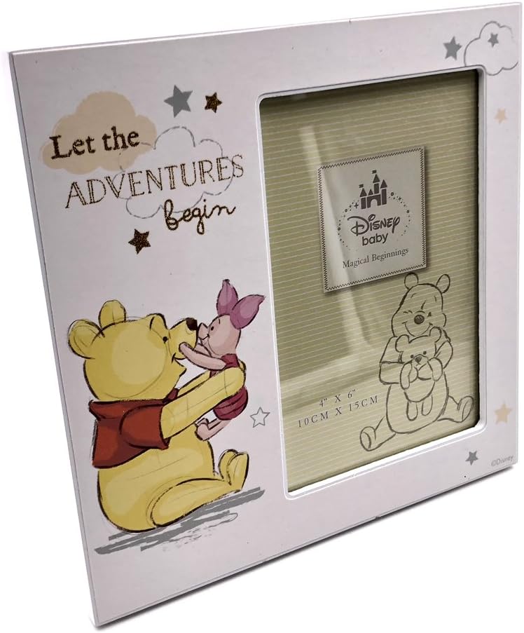 Disney Winnie The Pooh Let The Adventures Begin Baby Photo Frame (No Personalisation)